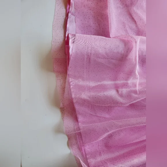 Avon Disney princess Aurora party dress size 7/8 sequins top multi layer bottom - Picture 11 of 13